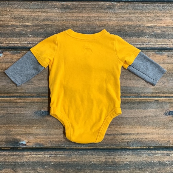 Garanimals 0-3 months boys “I dig daddy” Long Sleeve Bodysuit and Pants - Picture 5 of 8